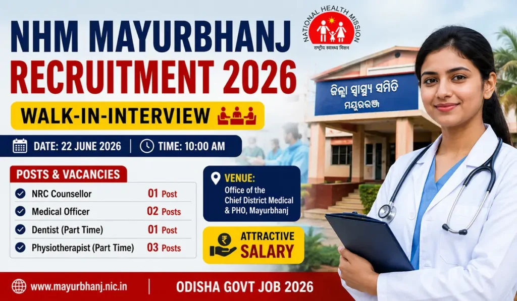 NHM Mayurbhanj Recruitment 2026
