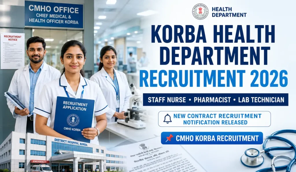 CMHO Korba Recruitment 2026