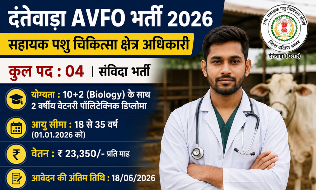 Dantewada AVFO Recruitment 2026