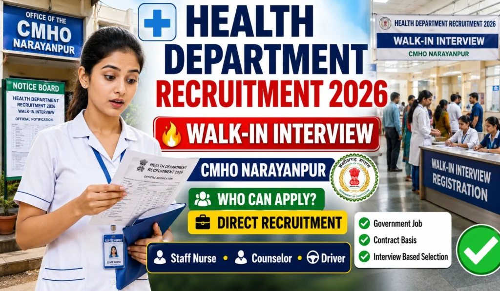 Narayanpur Health Department Recruitment 2026