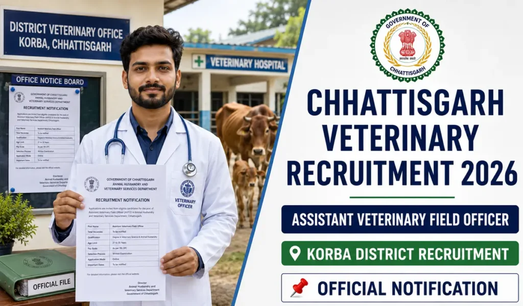 Korba Veterinary Recruitment 2026