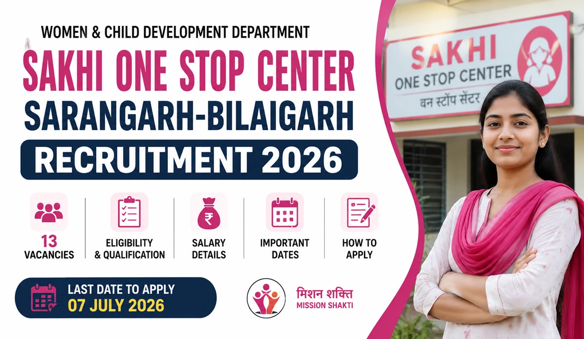 Chhattisgarh Sakhi One Stop Center Jobs 2026