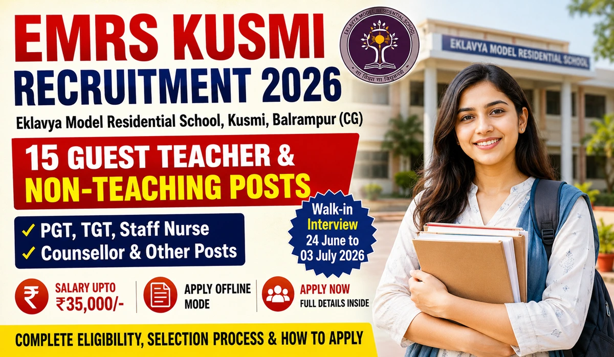 EMRS Kusmi Recruitment 2026