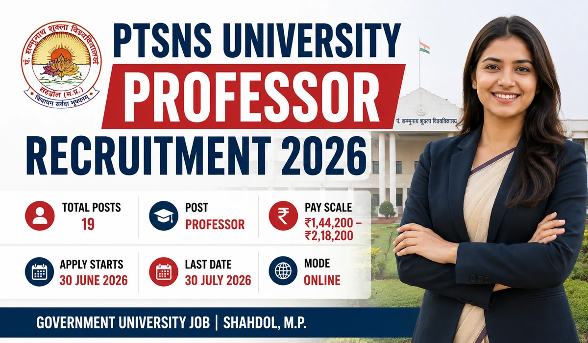 PTSNS University Recruitment 2026