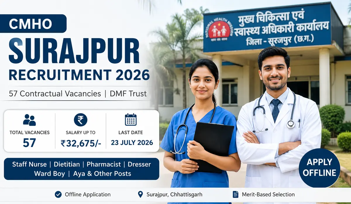 CMHO Surajpur Recruitment 2026