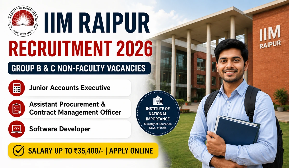 IIM Raipur Recruitment 2026