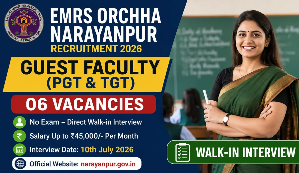 EMRS Orchha Narayanpur Recruitment 2026