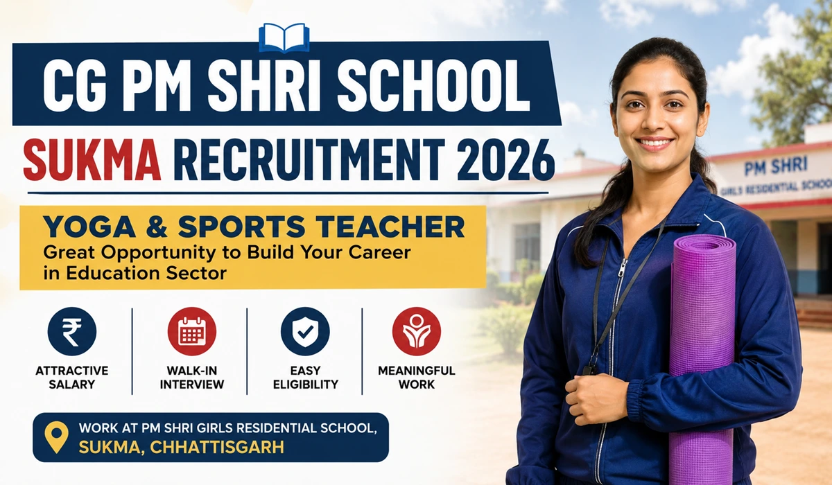 CG PM SHRI School Sukma Recruitment 2026